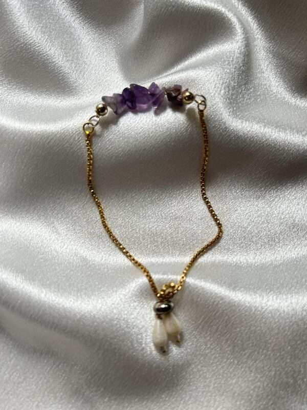 Purple crystal bracelet